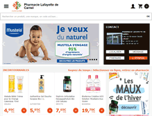 Tablet Screenshot of pharmacielafayettedecarnel.com